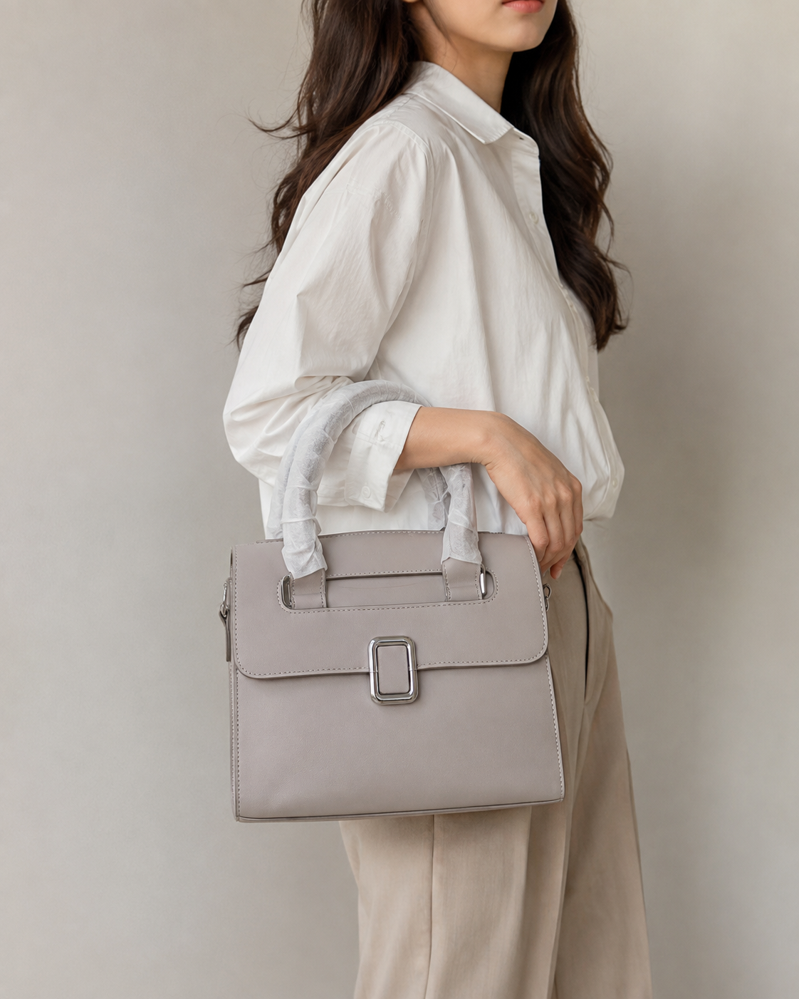 Luxen Pearl Party Khaki Bag