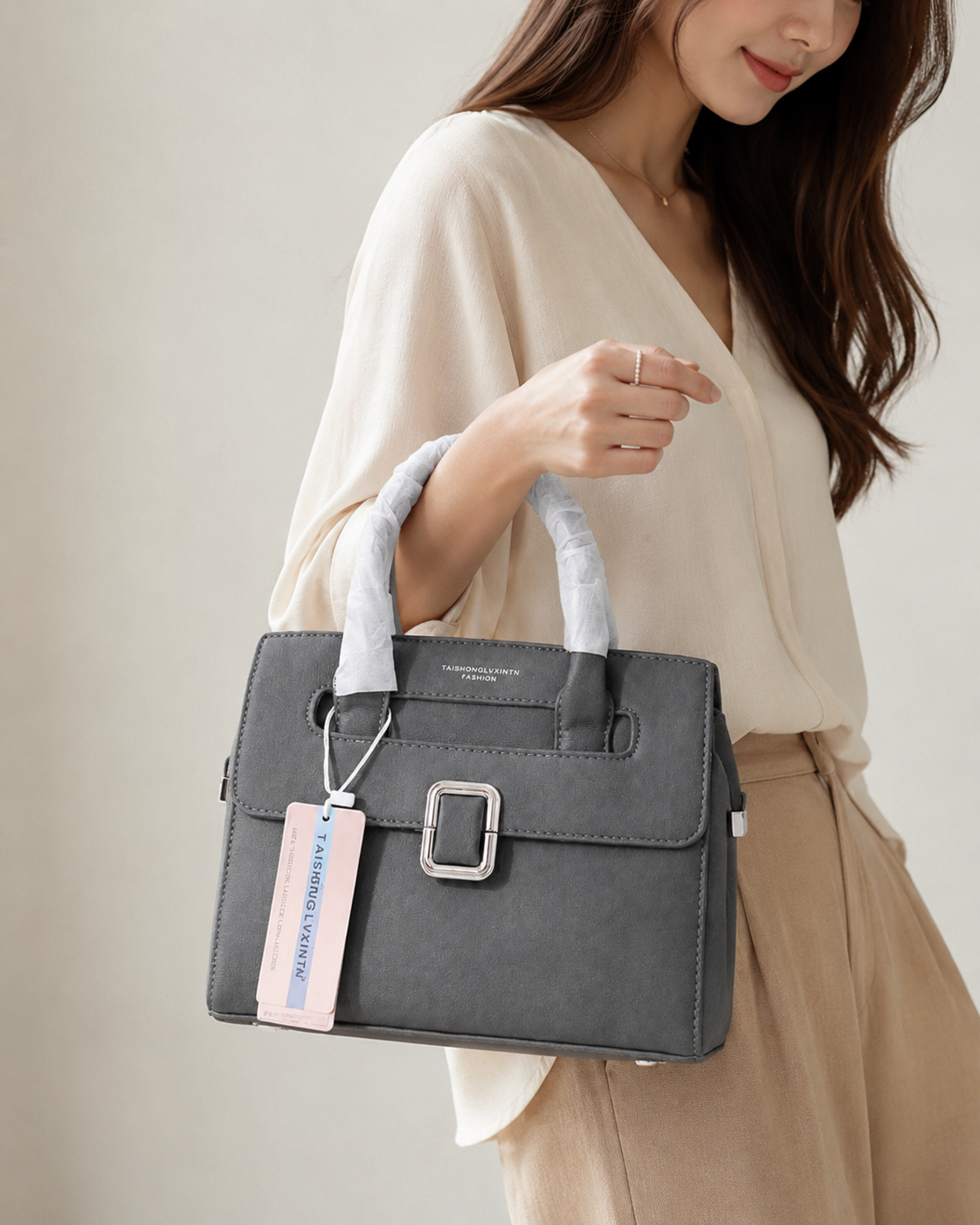 Luxen Pearl Party Grey Bag